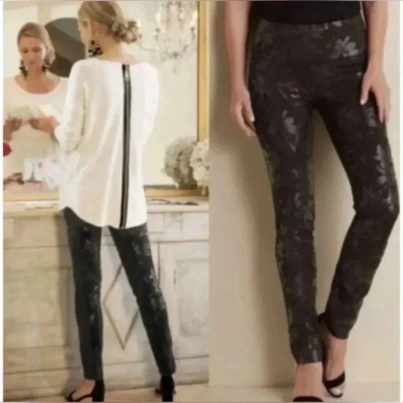 Soft Surroundings Twilight Floral Pants- Size 14 - Picture 1 of 12